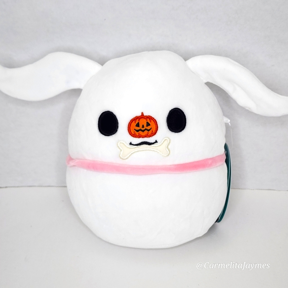 🎃 ZERO 🐰 Pumpkin Nose Nightmare Before Christmas 2024 Disney Squishmallow NWT